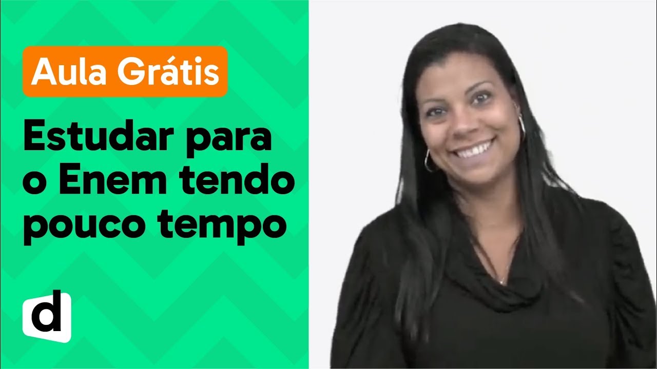 Ao Vivo Como Estudar Para O Enem Tendo Pouco Tempo Dispon Vel