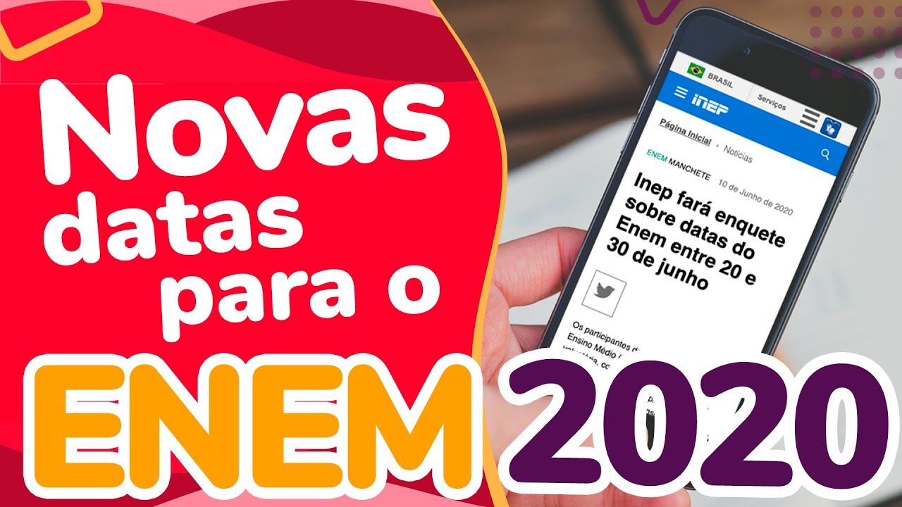 NOVAS DATAS PARA O ENEM 2020 | ProEnem - Enem Descomplicado